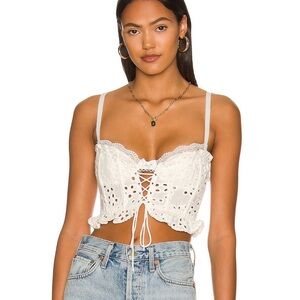 For Love & Lemons Sadie Corset Crop Top